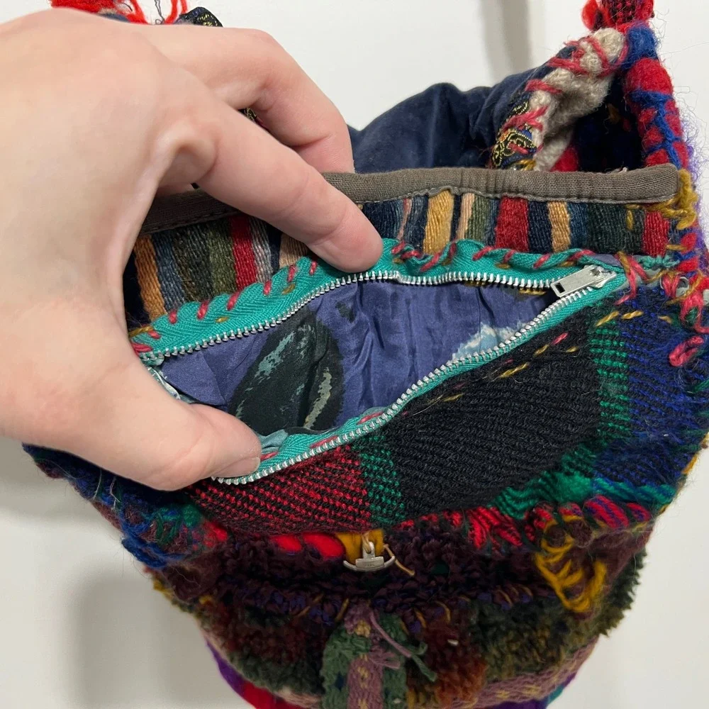 Art by‎ Sid Handmade Tibetan Patchwork Boho Crossbody Bag Mixed Textile Folk